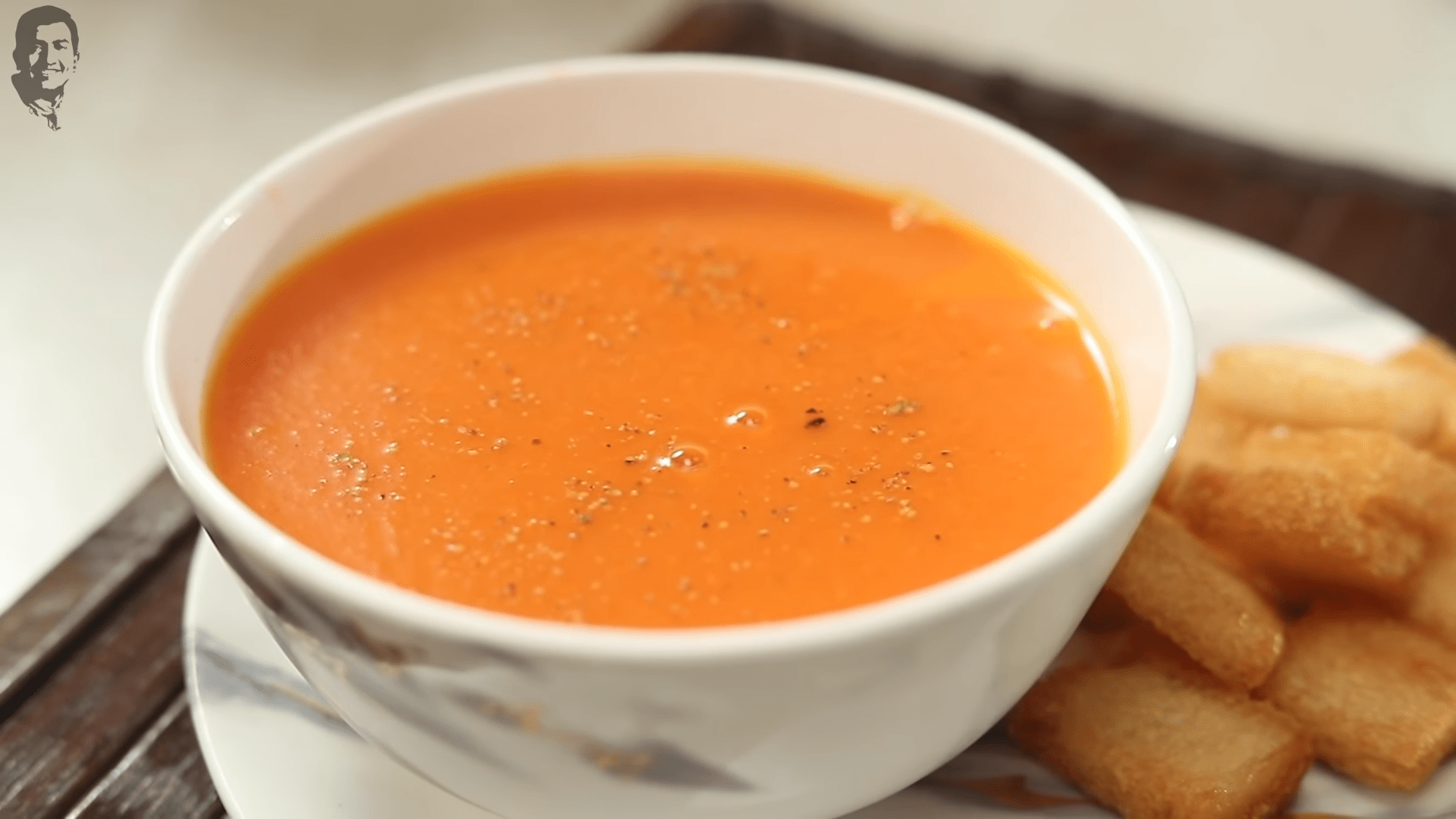 Restaurant Style Tomato Soup at Home